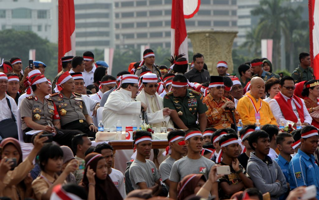 Apel Bersama Nusantara Bersatu di Monumen Nasional yang di inisiasi oleh Panglima TNI Gatot Nurmantyo, Jakarta. FOTO : VIBIZMEDIA.COM/RULLY