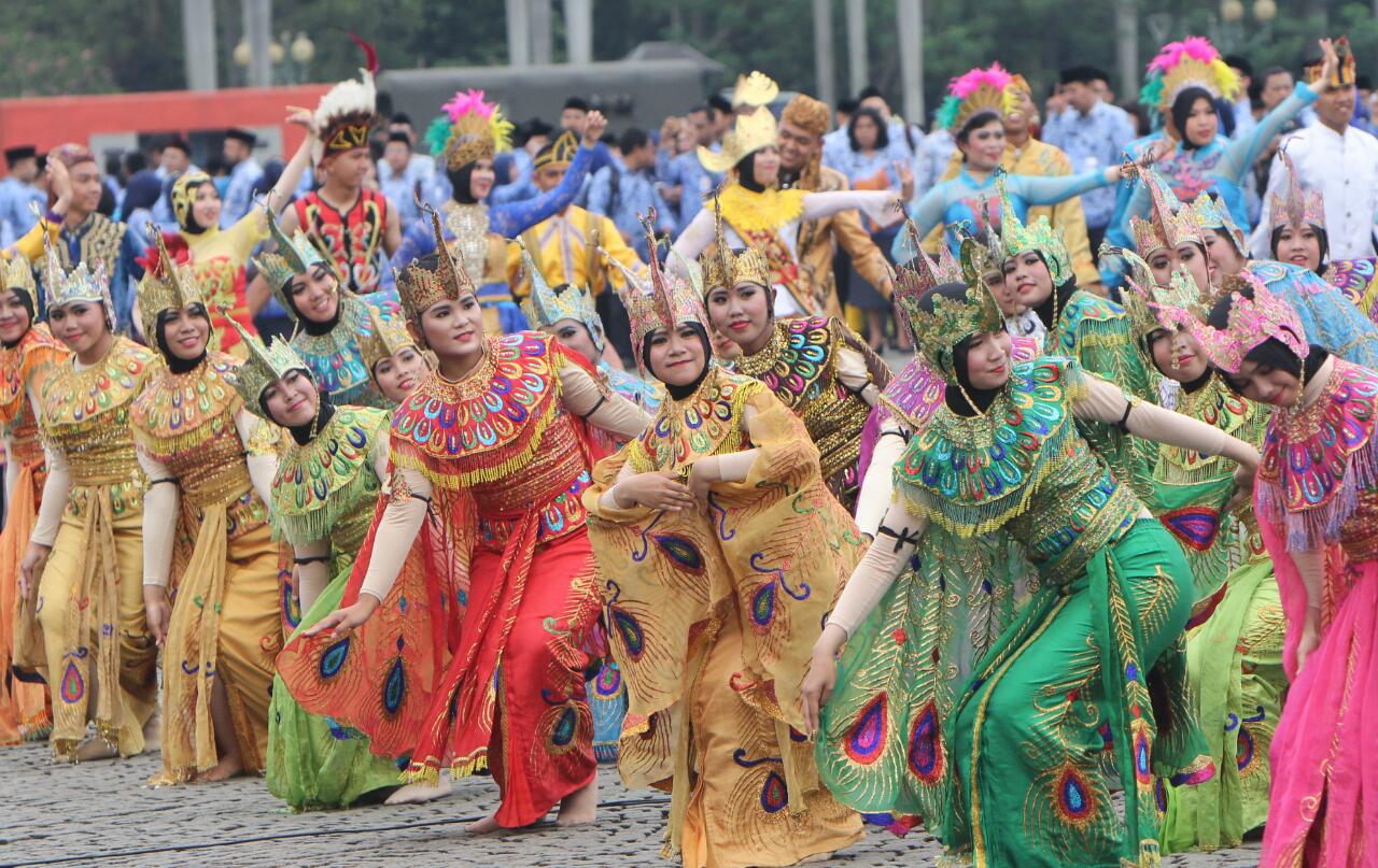 Upacara Hari Ulang Tahun ke 45 Korps Pegawai Republik Indonesia (KORPRI), 29 Nov 2016 di Lapangan Monas Jakarta (Photo: Mark Sinambela/ Vibizmedia.com)