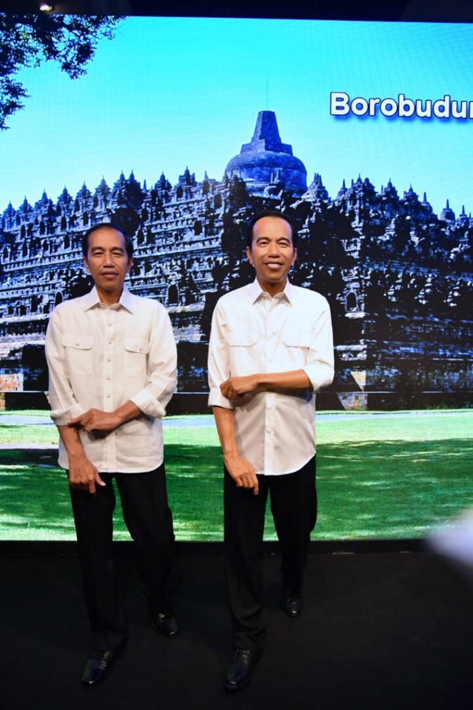 Patung Lilin Presiden Jokowi di Museum Madame Tussauds Hong Kong, 1 Mei 2017 (Photo: Setpres)