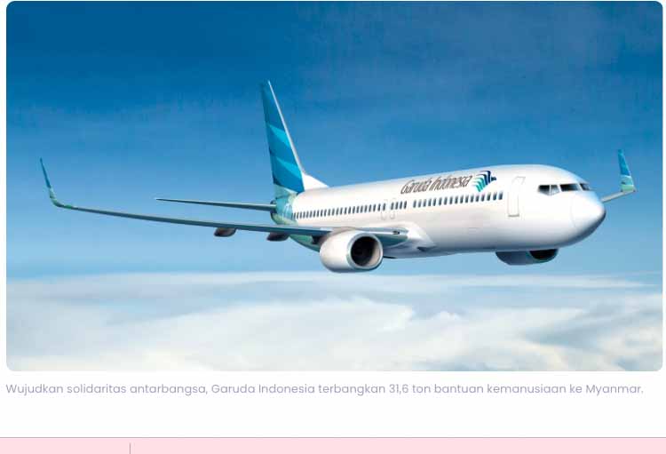 Armada Airbus A330 300 Garuda Indonesia Kirimkan 31 6 Ton Bantuan