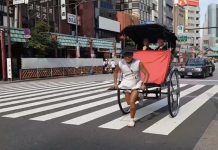 Jinrikisha Becak Orang Khas Jepang