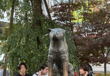 Patung Hachiko di Shibuya Jepang