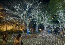 Keindahan Midtown Garden Tokyo Di Malam Hari